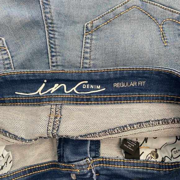 Ink Denim Mid/High Rise Shorts - Picture 3 of 4